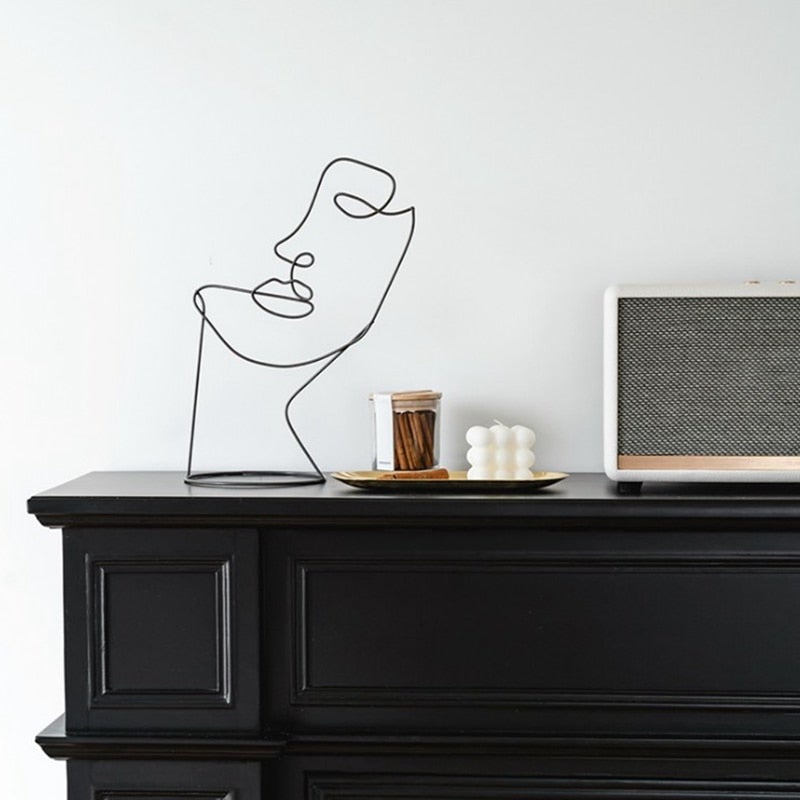 abstract-wire-face-sculptureaccessoriesliving-simply-house-829908 Accessories Abstract Wire Face Sculpture - Living Simply House