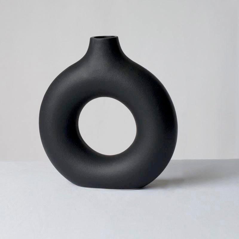 ceramic-donut-vasevaseliving-simply-house-951046 Vase Ceramic Donut Vase - Living Simply House