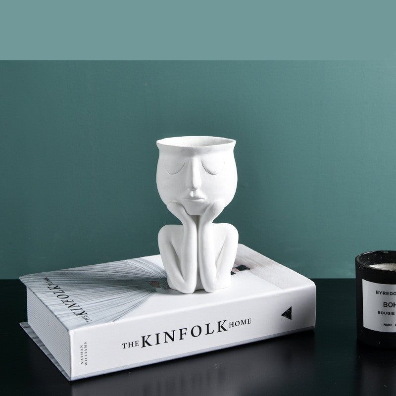 character-portrait-flower-potplantersliving-simply-house-894380 Planters Character Portrait Flower Pot - Living Simply House