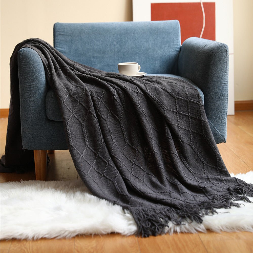 nordic-knitted-diamond-blanketblankets-and-throwsliving-simply-house-624000 Blankets and Throws Nordic Knitted Diamond Blanket - Living Simply House