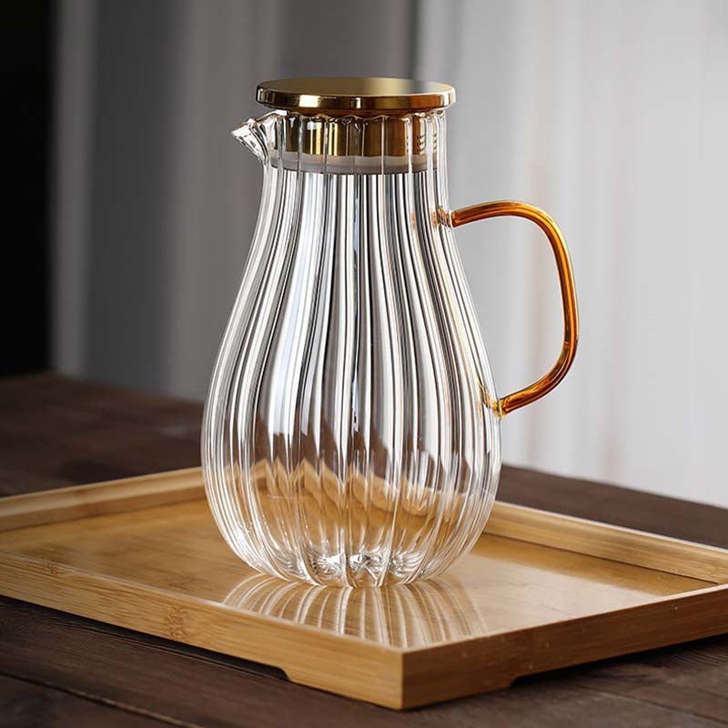 ridged-heatproof-glass-jug-and-cupsdrinkswareliving-simply-house-792615 Drinksware Ridged Heatproof Glass Jug and Cups - Living Simply House